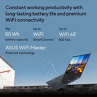 Portable professionnel à écran tactile 14 po Vivobook S 14 Flip d'ASUS - Bleu calme (Ci7-13620H d'Intel/RAM 16 Go/SSD 1 To)