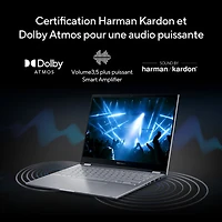 Portable professionnel à écran tactile 14 po Vivobook S 14 Flip d'ASUS - Bleu calme (Ci7-13620H d'Intel/RAM 16 Go/SSD 1 To)