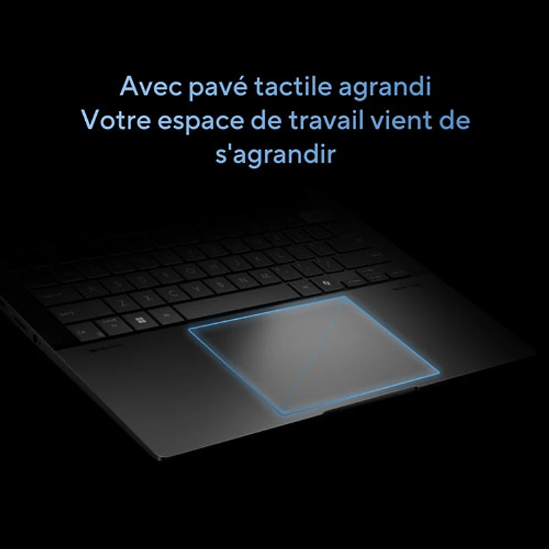 Portable professionnel de 14 po Vivobook S 14 d'ASUS - Noir neutre (Core Ultra 7 d'Intel/RAM 16 Go/SSD 1 To/Windows 11 Famille)