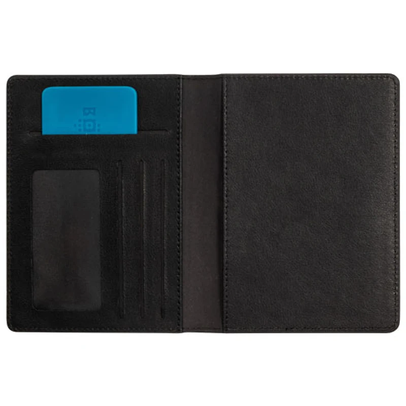 Boompods RFID Passport Holder with BoomCard Bluetooth Item Tracker - Black