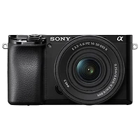 Appareil photo sans miroir APS-C Alpha 6100 de Sony avec objectif 16-50 mm - Noir