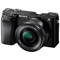 Appareil photo sans miroir APS-C Alpha 6100 de Sony avec objectif 16-50 mm - Noir