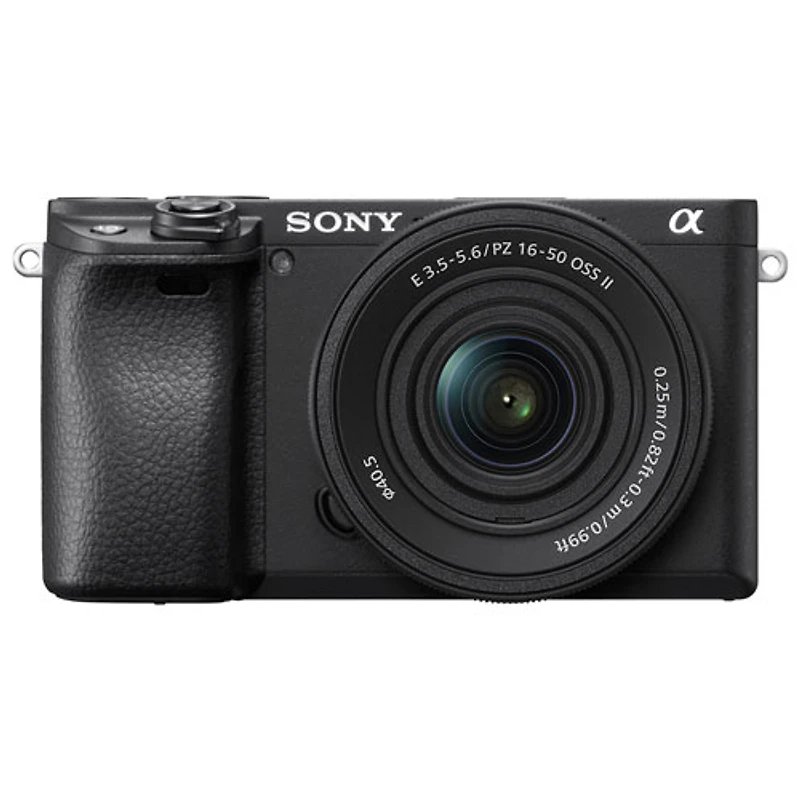 Sony Alpha 6400 APS-C Mirrorless Camera with 16-50mm Lens Kit - Black