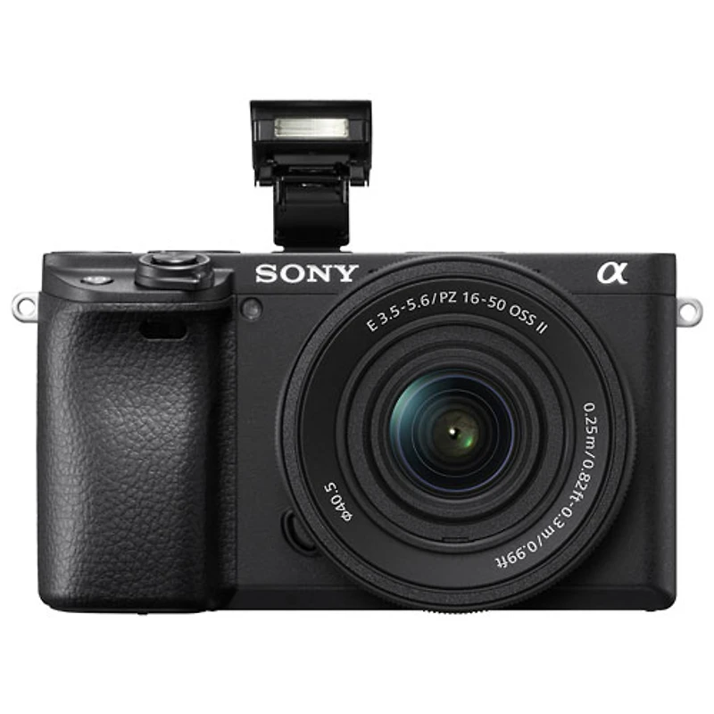 Sony Alpha 6400 APS-C Mirrorless Camera with 16-50mm Lens Kit - Black