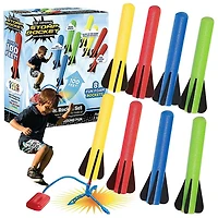 Stomp Rocket Jr. Multi Color Rocket Launcher - 8 Rockets