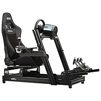 Siège de course inclinable en cuir de PU et en suède ERS5 Elite de Next Level Racing - Noir