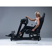 Siège de course inclinable en cuir de PU et en suède ERS5 Elite de Next Level Racing - Noir