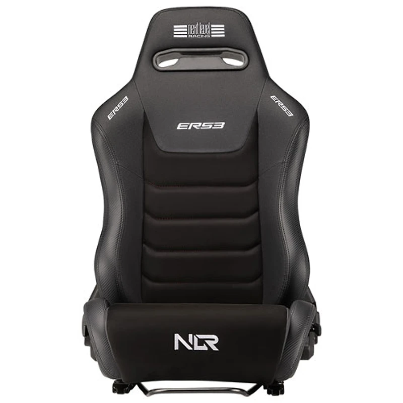 Next Level Racing ERS3 Elite PU Leather/Suede Reclining Racing Seat - Black