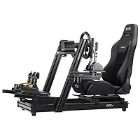 Next Level Racing ERS3 Elite PU Leather/Suede Reclining Racing Seat - Black