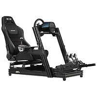 Next Level Racing ERS3 Elite PU Leather/Suede Reclining Racing Seat - Black