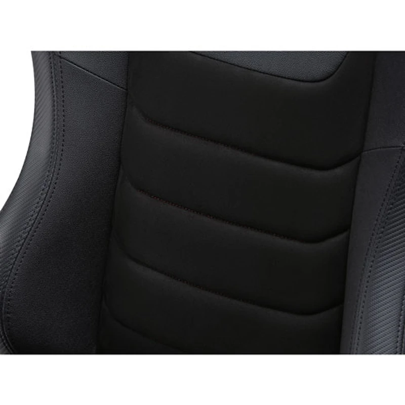 Siège de course inclinable en cuir de PU et en suède ERS3 Elite de Next Level Racing - Noir