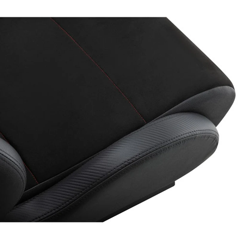 Siège de course inclinable en cuir de PU et en suède ERS3 Elite de Next Level Racing - Noir