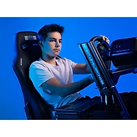 Next Level Racing ERS3 Elite PU Leather/Suede Reclining Racing Seat - Black