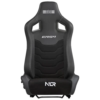 Siège de course inclinable en cuir de PU et en suède ERS4 Elite de Next Level Racing - Noir