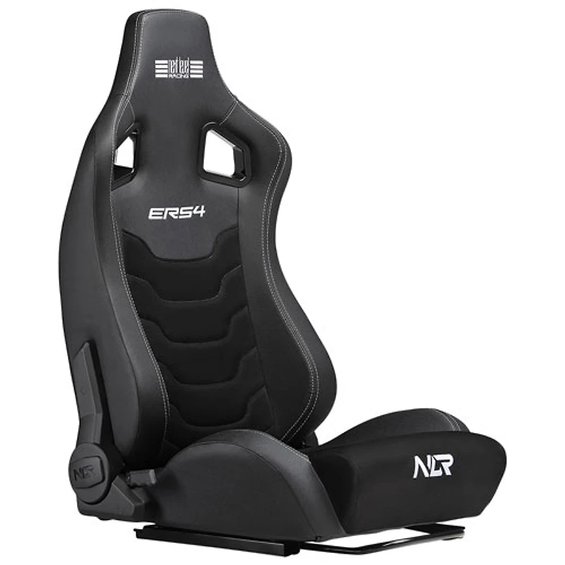 Siège de course inclinable en cuir de PU et en suède ERS4 Elite de Next Level Racing - Noir