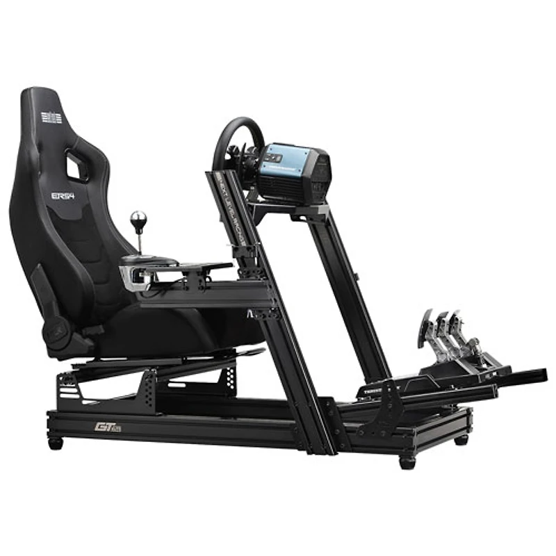Siège de course inclinable en cuir de PU et en suède ERS4 Elite de Next Level Racing - Noir