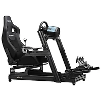 Next Level Racing ERS4 Elite PU Leather/Suede Reclining Racing Seat - Black