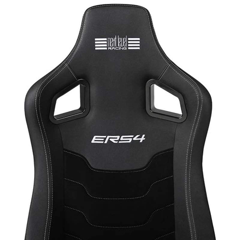 Siège de course inclinable en cuir de PU et en suède ERS4 Elite de Next Level Racing - Noir