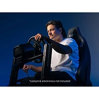 Next Level Racing ERS4 Elite PU Leather/Suede Reclining Racing Seat - Black