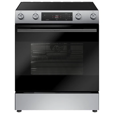 Bosch 100 Series 30" 5.8 Cu. Ft. True Convection Slide-In Electric Air Fry Range (HEF1050MC) - Stainless
