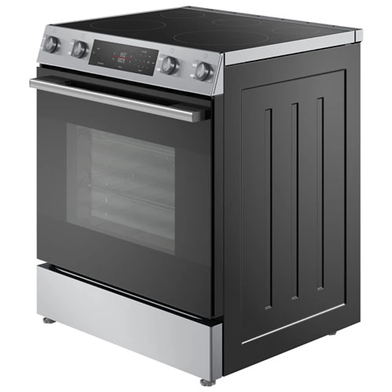 Bosch 100 Series 30" 5.8 Cu. Ft. True Convection Slide-In Electric Air Fry Range (HEF1050MC) - Stainless