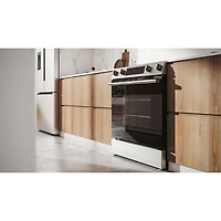 Bosch 100 Series 30" 5.8 Cu. Ft. True Convection Slide-In Electric Air Fry Range (HEF1050MC) - Stainless