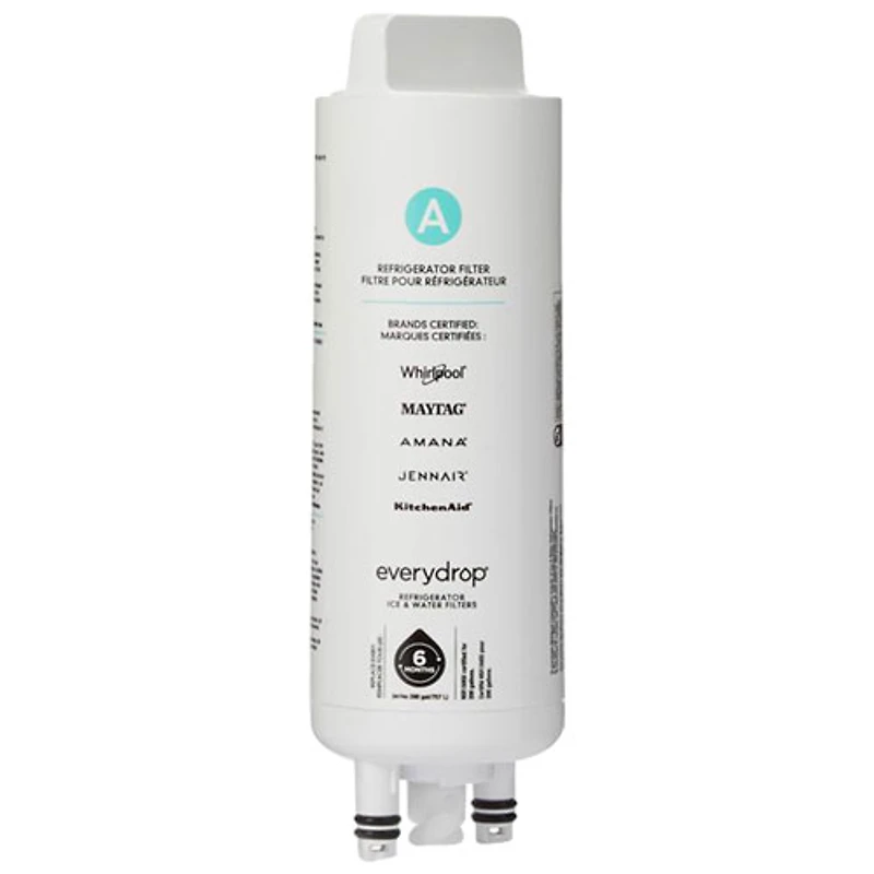 Filtre de réfrigérateur à glace et à eau EveryDrop de Whirlpool (EDRARXD1B)