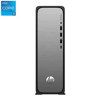 Ordinateur de bureau mince OmniDesk de HP - Noir (Core i5-14400 d'Intel/RAM 16 Go/SSD 1 To/Windows 11) - Exclusivité Best Buy