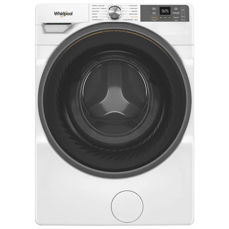 Boîte ouverte - Laveuse à vapeur à chargement frontal HE de 5,2 pi³ de Whirlpool (WFW5720RW) - Blanc - Parfait état