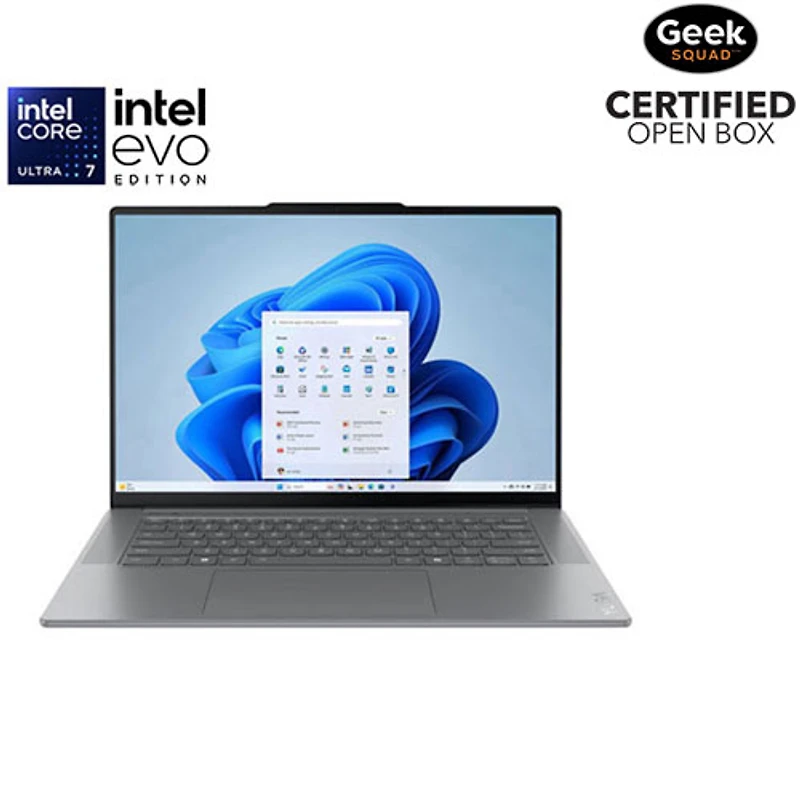 Boîte ouverte - Portable à écran tactile de 15,3 po Yoga Slim 7i édition Aura (Core Ultra 7 - Série 2 d'Intel/RAM 16 Go/SSD 512 Go)