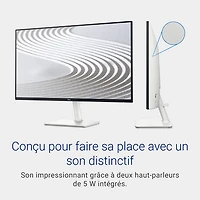 Moniteur IPS DEL HD intégrale 100 Hz 4 ms de 24 po de Dell (S2425H) - Argenté
