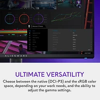 Alienware 27" 4K Ultra HD 180Hz 1ms IPS LED G-Sync Gaming Monitor (AW2725QF) - Black