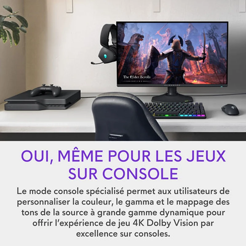 Alienware 27" 4K Ultra HD 180Hz 1ms IPS LED G-Sync Gaming Monitor (AW2725QF) - Black