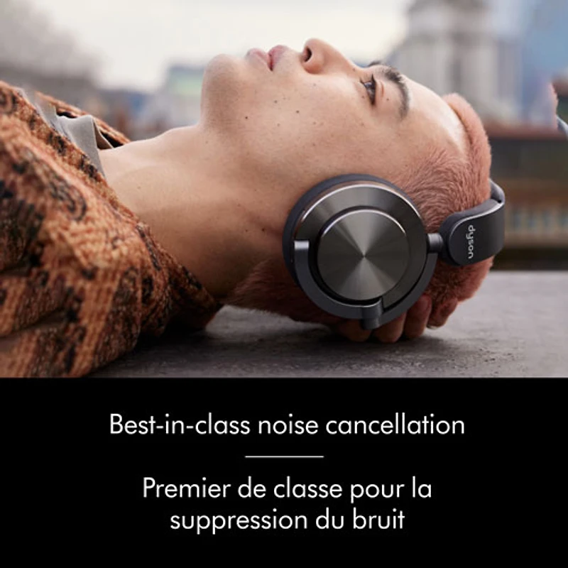 Casque d'écoute Bluetooth à suppression du bruit OnTrac de Dyson - Noir nickel