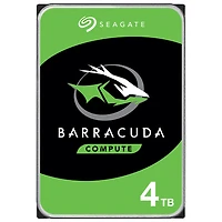 Disque dur interne de bureau SATA 3,5 po 4 To 7200 tr/min Barracuda de Seagate (ST4000DMZ04)