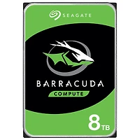 Disque dur interne de bureau SATA 3,5 po 8 To 7200 tr/min Barracuda de Seagate (ST8000DMZ04)