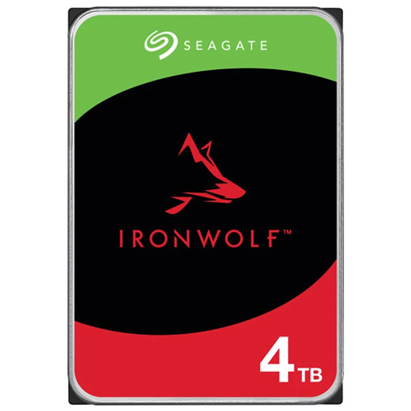 Disque dur interne d'ordinateur de bureau SATA 5400 tr/min 4 To 3,5 po IronWolf de Seagate (ST4000VNZ06)