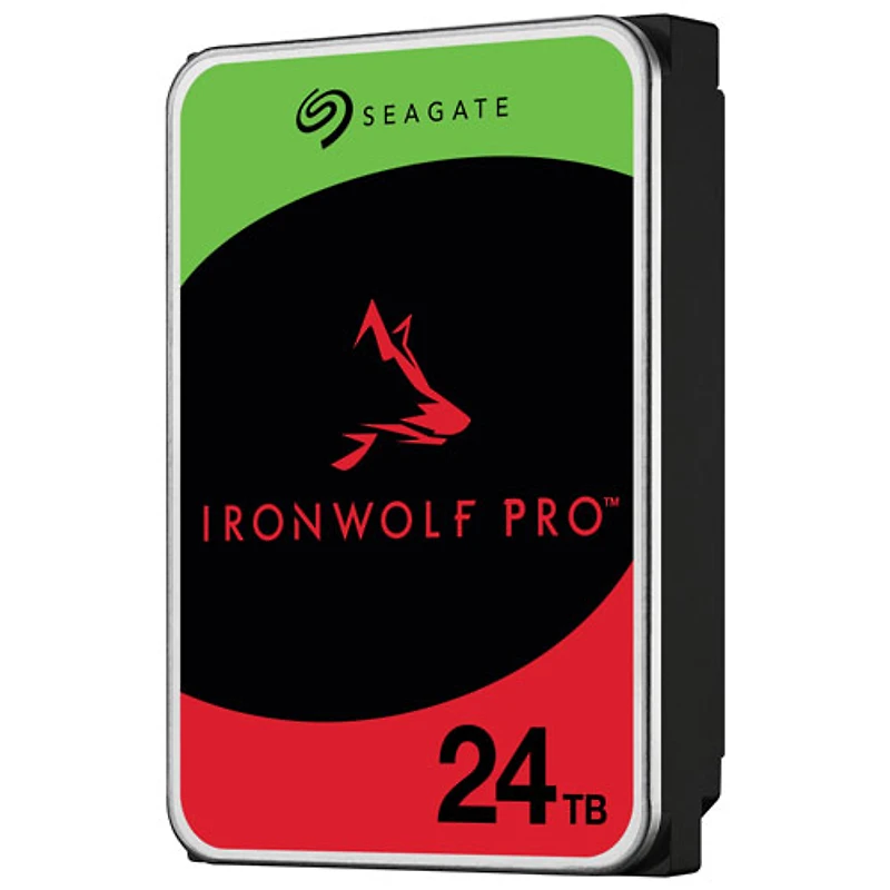 Seagate IronWolf Pro 24TB 3.5" 7200RPM SATA Desktop Internal Hard Drive (ST24000NTZ02)