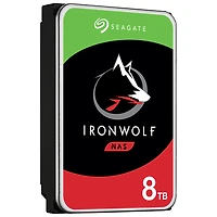 DD interne d'ordinateur de bureau SATA 5400 tr/min 8 To 3,5 po IronWolf de Seagate (ST8000VNZ04)