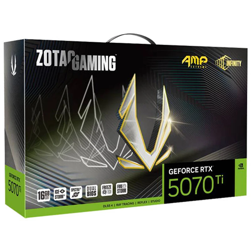 Carte graphique GDDR7 de 16 Go GeForce RTX 5070 Ti AMP Extreme Infinity de ZOTAC Gaming
