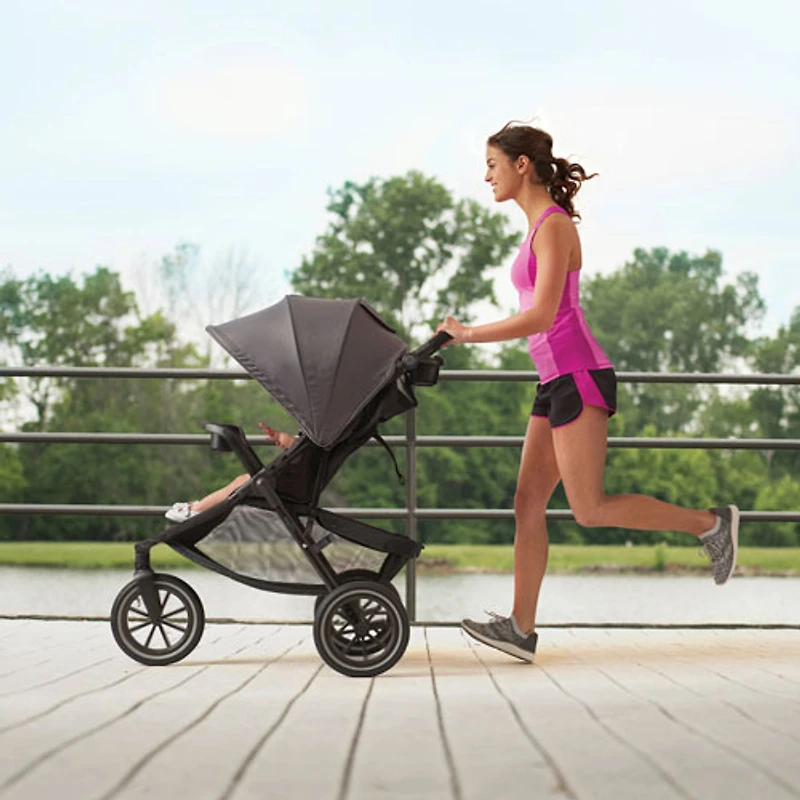 Poussette de jogging Folio3 avec siège d'auto pour bébé LiteMax 35 d'Evenflo - Avenue