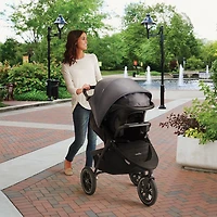Poussette de jogging Folio3 avec siège d'auto pour bébé LiteMax 35 d'Evenflo - Avenue