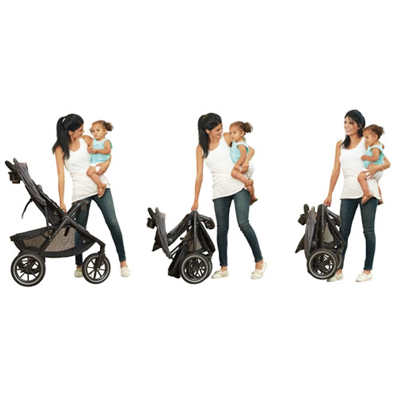 Poussette de jogging Folio3 avec siège d'auto pour bébé LiteMax 35 d'Evenflo - Avenue
