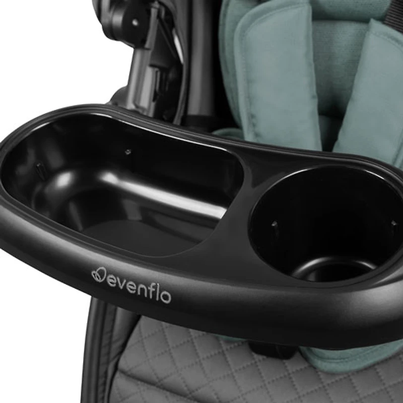 Evenflo Omni Ultra Stroller with Revolve180 LiteMax NXT Rotational Infant Car Seat - Pacific Green