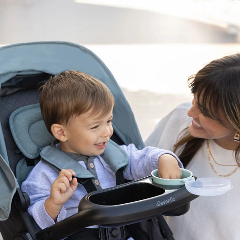 Evenflo Omni Ultra Stroller with Revolve180 LiteMax NXT Rotational Infant Car Seat - Pacific Green