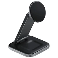 Satechi 3-in-1 Foldable 15W Qi2 Wireless Charging Stand - Space Grey