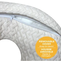Simmon's Basket Weave Nursing Pillow with Removable Cover - Sand
