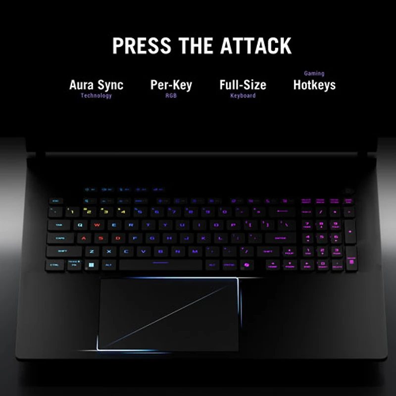 Portable de jeu ROG Strix SCAR de 18 po d'ASUS - Noir (Core Ultra 9-275HX d'Intel/RAM 64 Go/SSD 4 To/RTX 5090)