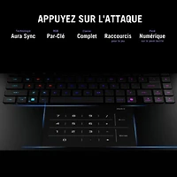 Portable de jeu ROG Strix SCAR de 16 po d'ASUS - Noir (Core Ultra 9-275HX d'Intel/RAM 32 Go/SSD 2 To/RTX 5090)