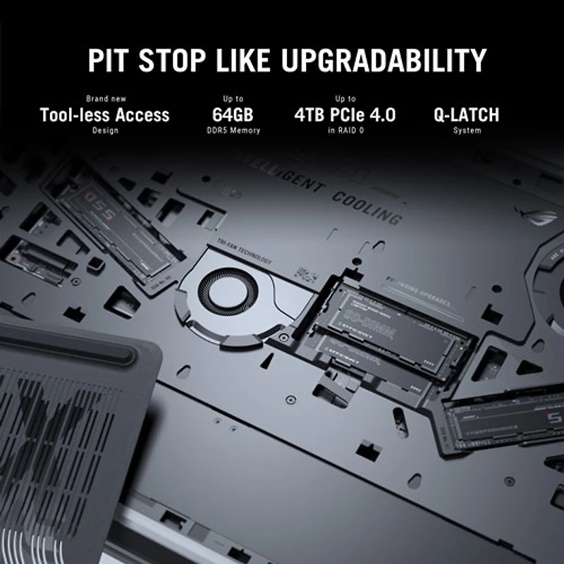 Portable de jeu ROG Strix SCAR de 16 po d'ASUS - Noir (Core Ultra 9-275HX d'Intel/RAM 32 Go/SSD 2 To/RTX 5090)